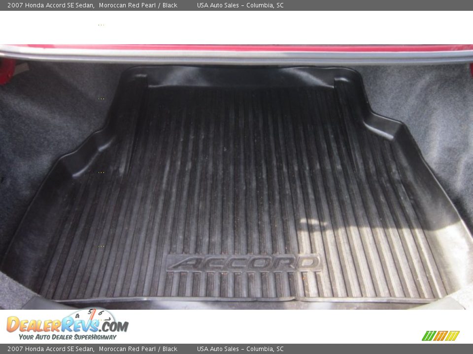 2007 Honda Accord SE Sedan Moroccan Red Pearl / Black Photo #11