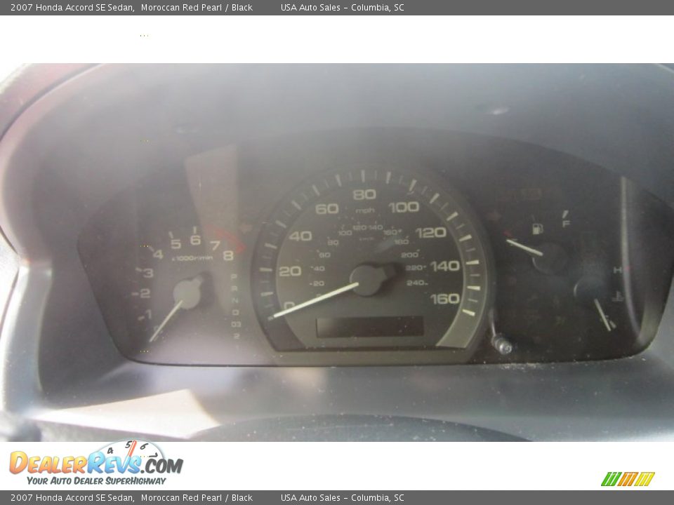 2007 Honda Accord SE Sedan Moroccan Red Pearl / Black Photo #12