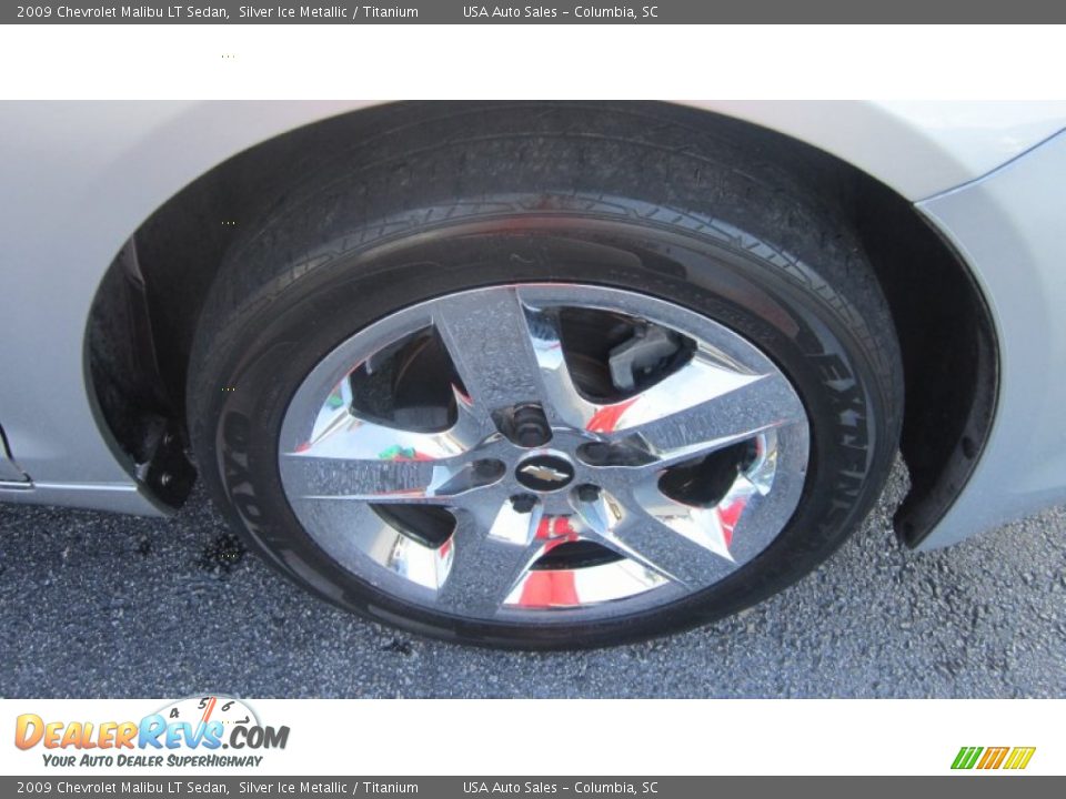 2009 Chevrolet Malibu LT Sedan Silver Ice Metallic / Titanium Photo #5