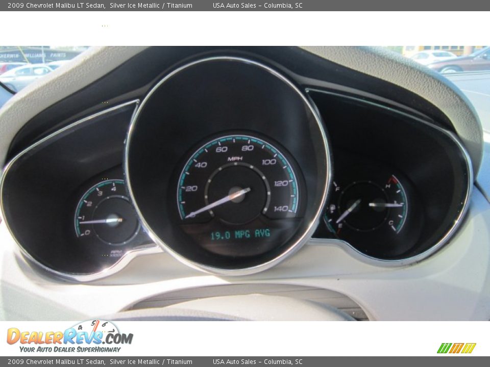 2009 Chevrolet Malibu LT Sedan Silver Ice Metallic / Titanium Photo #13