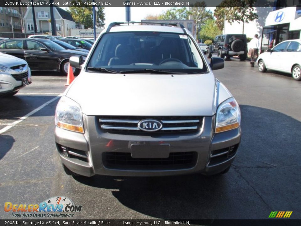 2008 Kia Sportage LX V6 4x4 Satin Silver Metallic / Black Photo #1