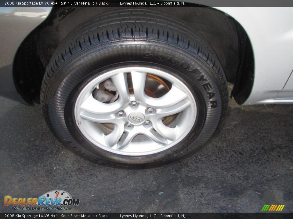 2008 Kia Sportage LX V6 4x4 Satin Silver Metallic / Black Photo #4