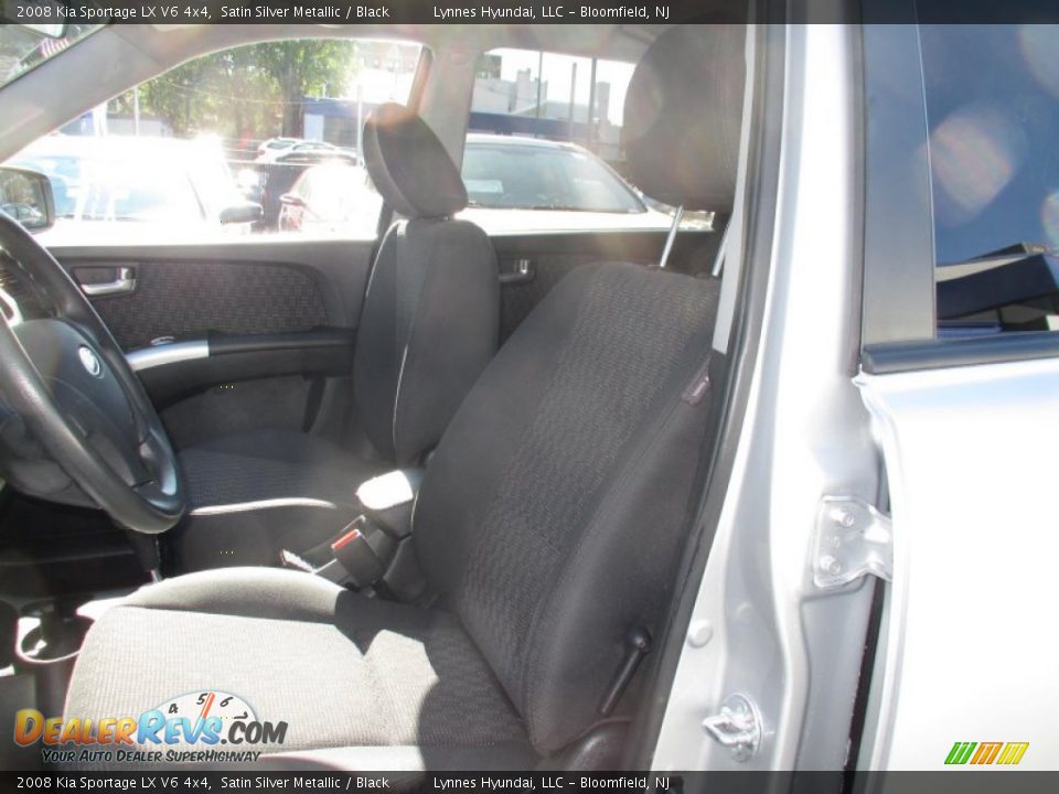 2008 Kia Sportage LX V6 4x4 Satin Silver Metallic / Black Photo #8