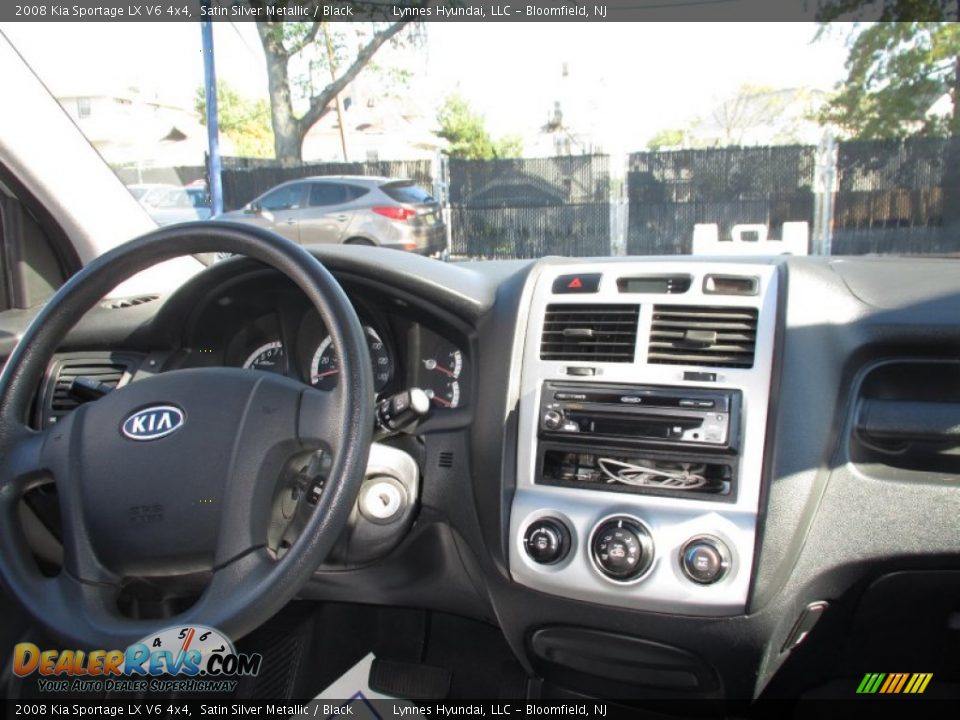 2008 Kia Sportage LX V6 4x4 Satin Silver Metallic / Black Photo #10