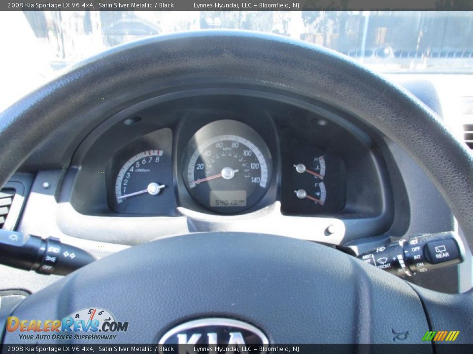 2008 Kia Sportage LX V6 4x4 Satin Silver Metallic / Black Photo #12