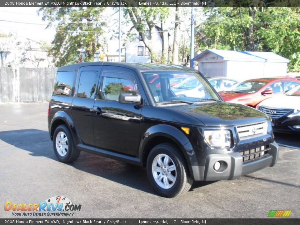 2008 Honda Element EX AWD Nighthawk Black Pearl / Gray/Black Photo #2