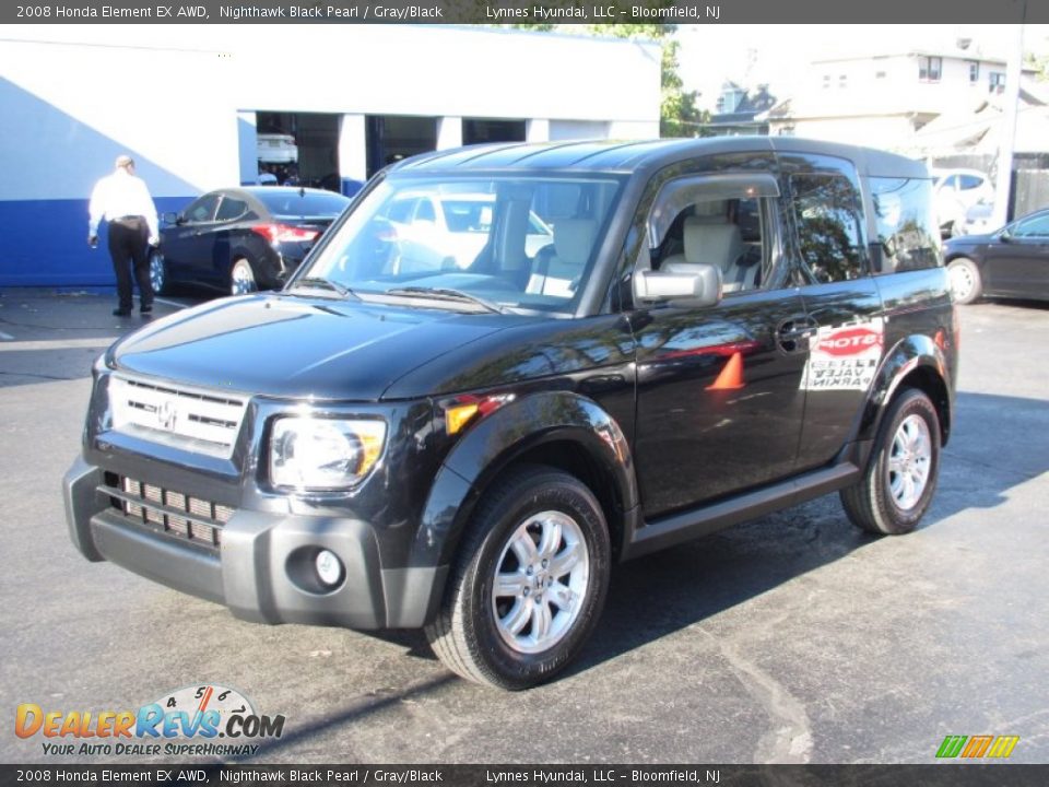 2008 Honda Element EX AWD Nighthawk Black Pearl / Gray/Black Photo #3