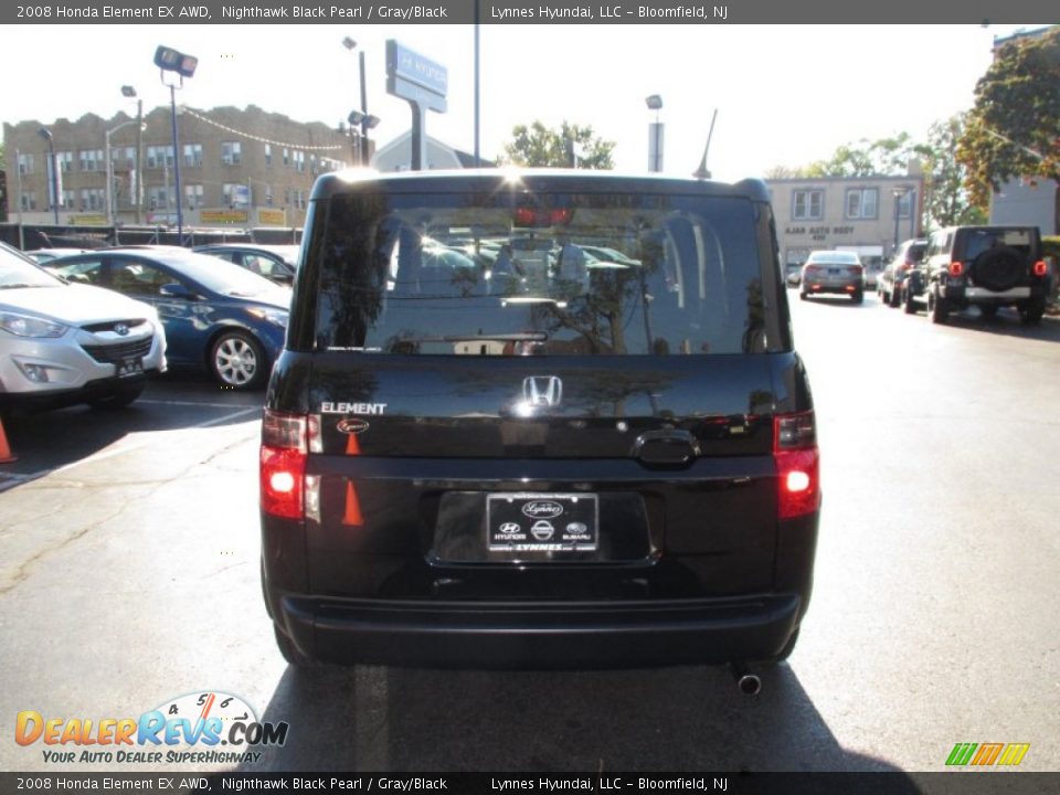 2008 Honda Element EX AWD Nighthawk Black Pearl / Gray/Black Photo #5