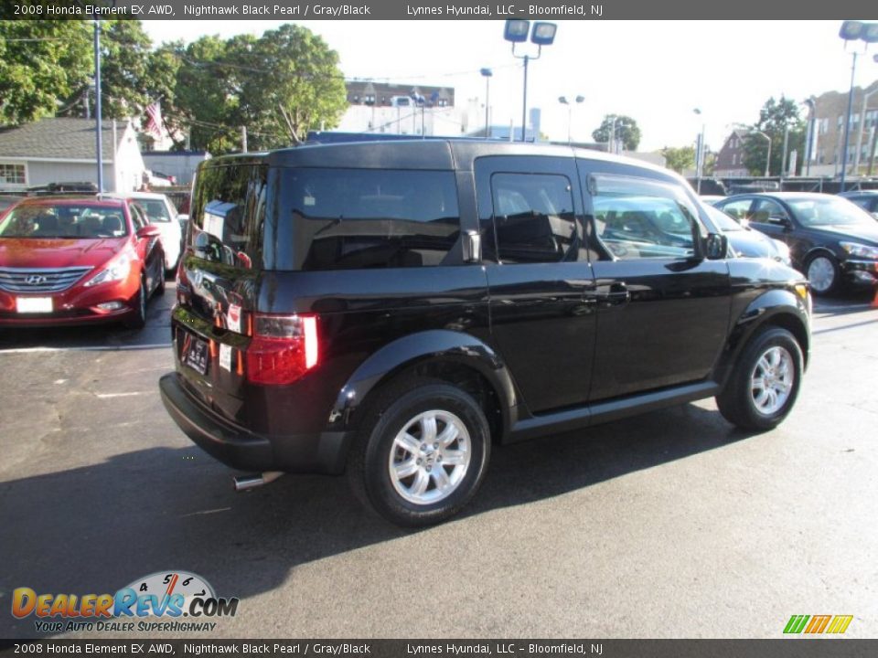 2008 Honda Element EX AWD Nighthawk Black Pearl / Gray/Black Photo #6