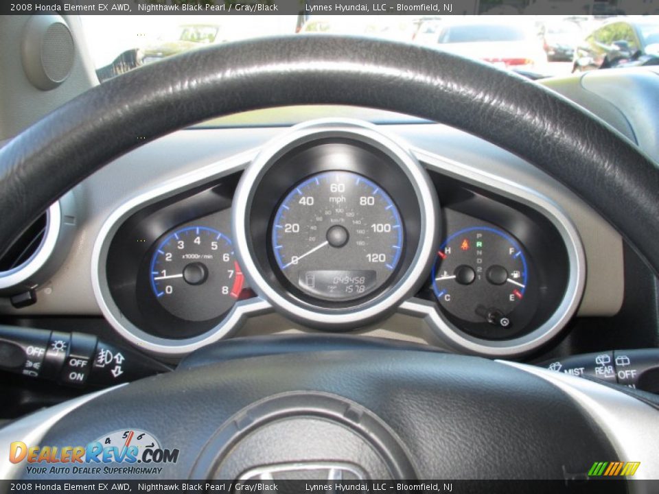 2008 Honda Element EX AWD Nighthawk Black Pearl / Gray/Black Photo #11