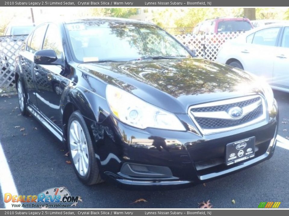 2010 Subaru Legacy 2.5i Limited Sedan Crystal Black Silica / Warm Ivory Photo #1