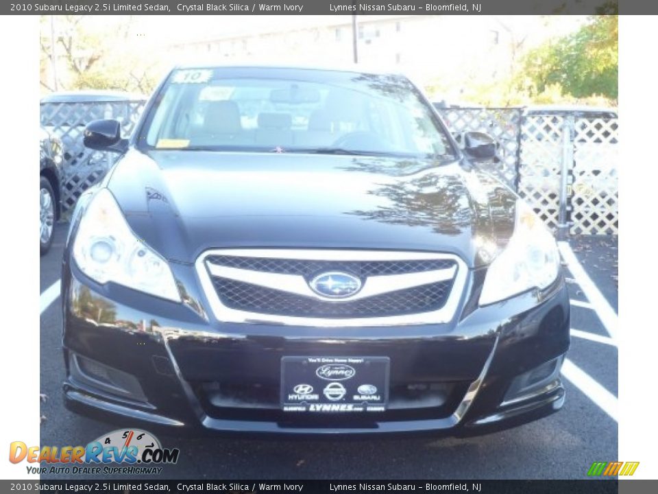 2010 Subaru Legacy 2.5i Limited Sedan Crystal Black Silica / Warm Ivory Photo #2