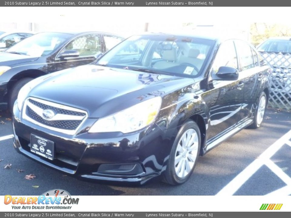2010 Subaru Legacy 2.5i Limited Sedan Crystal Black Silica / Warm Ivory Photo #3