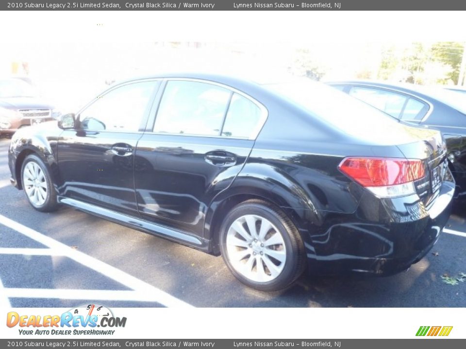 2010 Subaru Legacy 2.5i Limited Sedan Crystal Black Silica / Warm Ivory Photo #4
