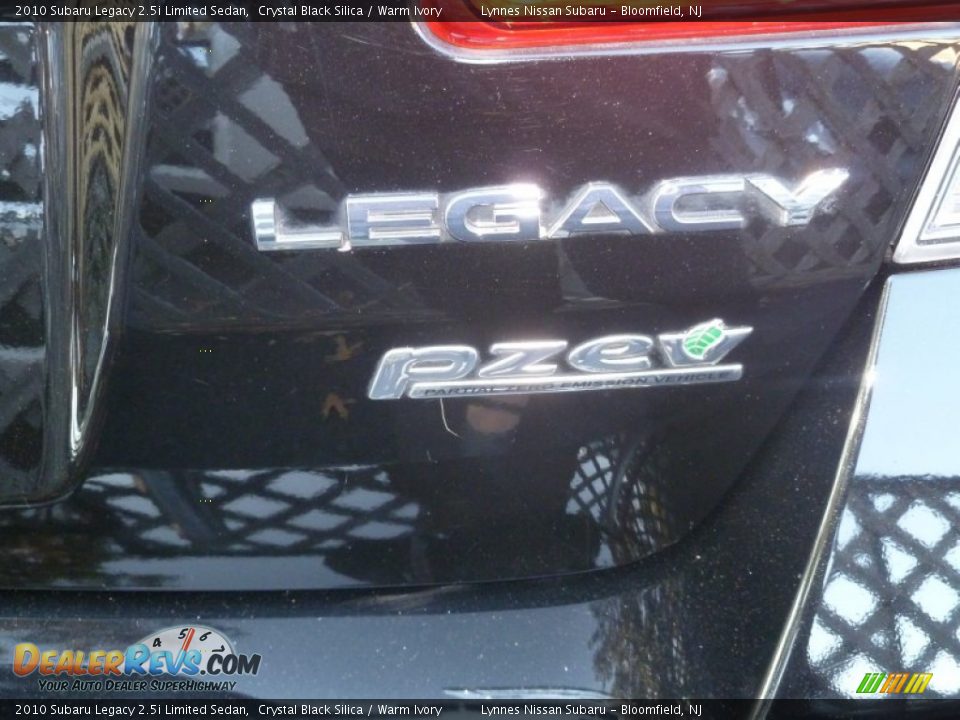2010 Subaru Legacy 2.5i Limited Sedan Crystal Black Silica / Warm Ivory Photo #6