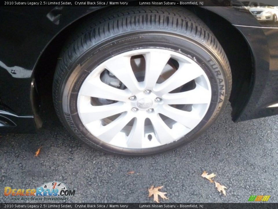 2010 Subaru Legacy 2.5i Limited Sedan Crystal Black Silica / Warm Ivory Photo #8