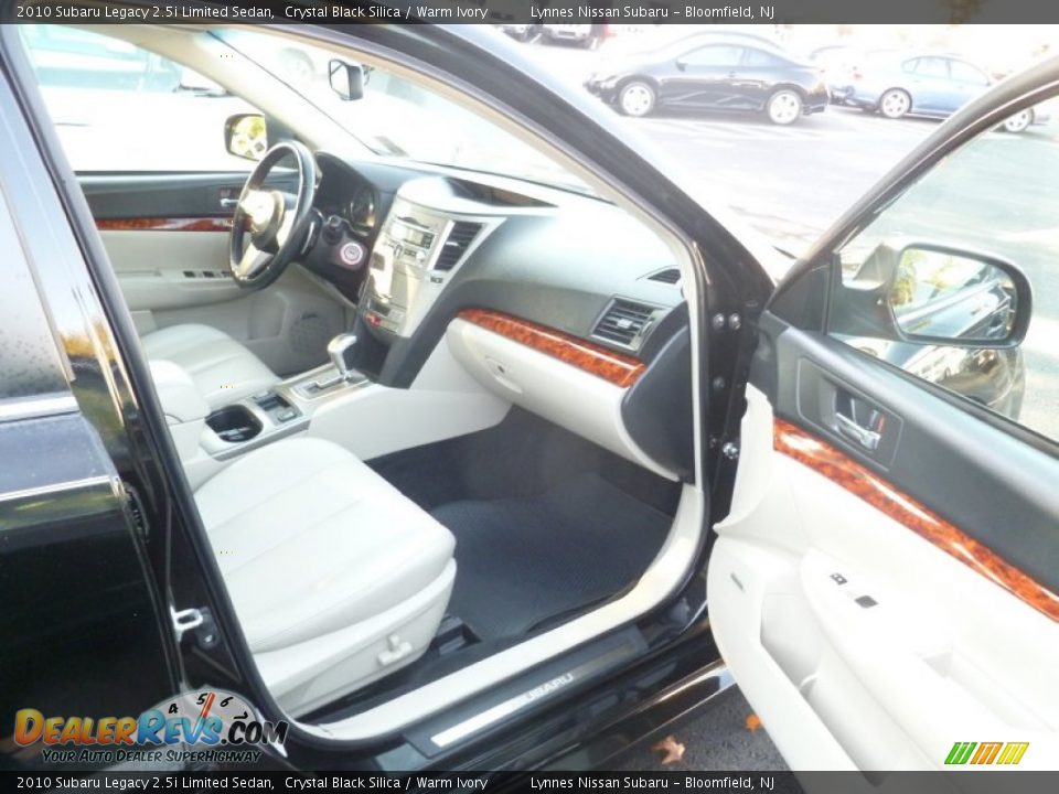 2010 Subaru Legacy 2.5i Limited Sedan Crystal Black Silica / Warm Ivory Photo #9