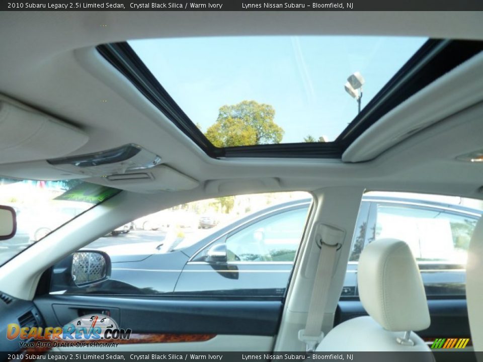 2010 Subaru Legacy 2.5i Limited Sedan Crystal Black Silica / Warm Ivory Photo #12
