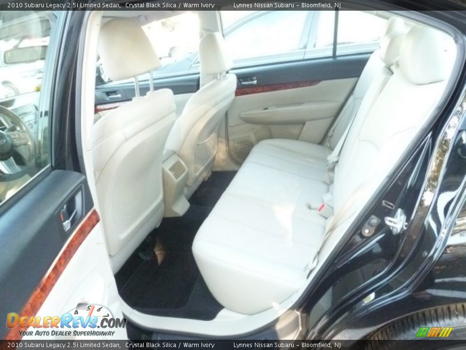 2010 Subaru Legacy 2.5i Limited Sedan Crystal Black Silica / Warm Ivory Photo #13