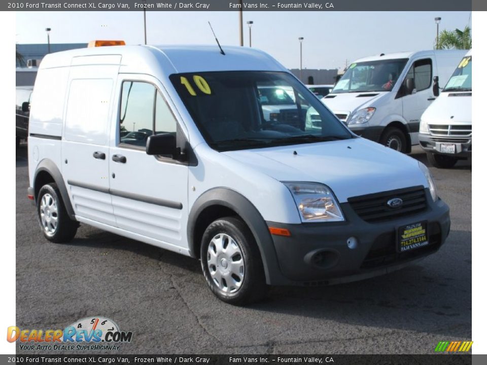 2010 Ford Transit Connect XL Cargo Van Frozen White / Dark Gray Photo #1