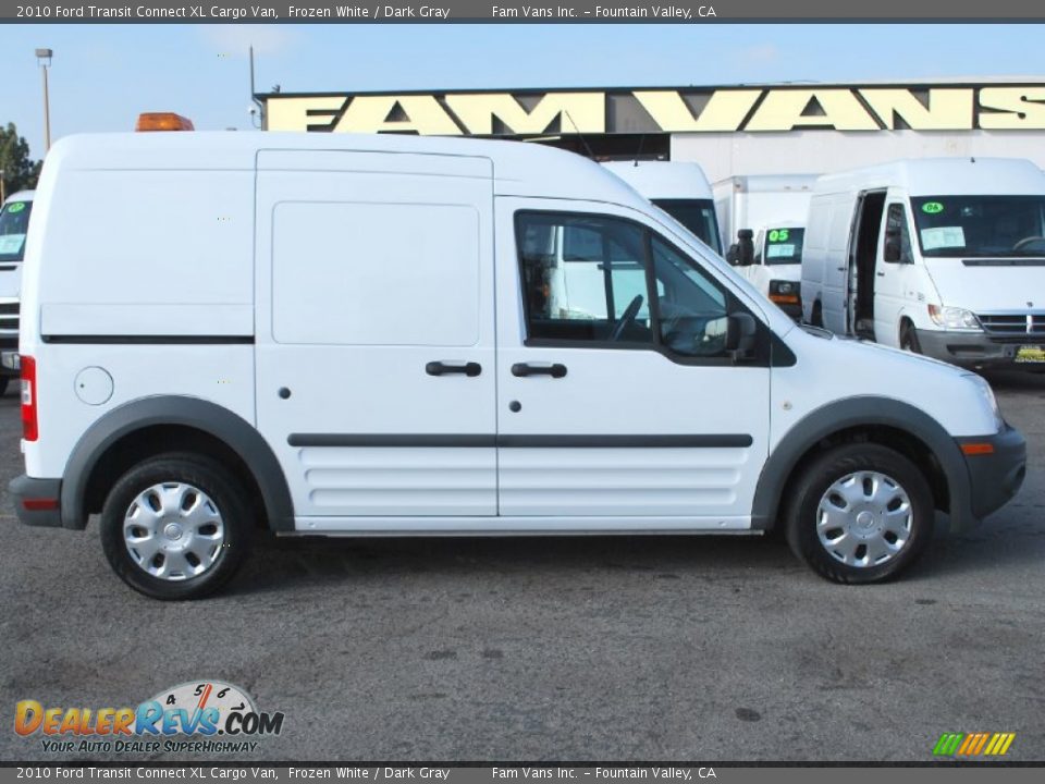 2010 Ford Transit Connect XL Cargo Van Frozen White / Dark Gray Photo #2