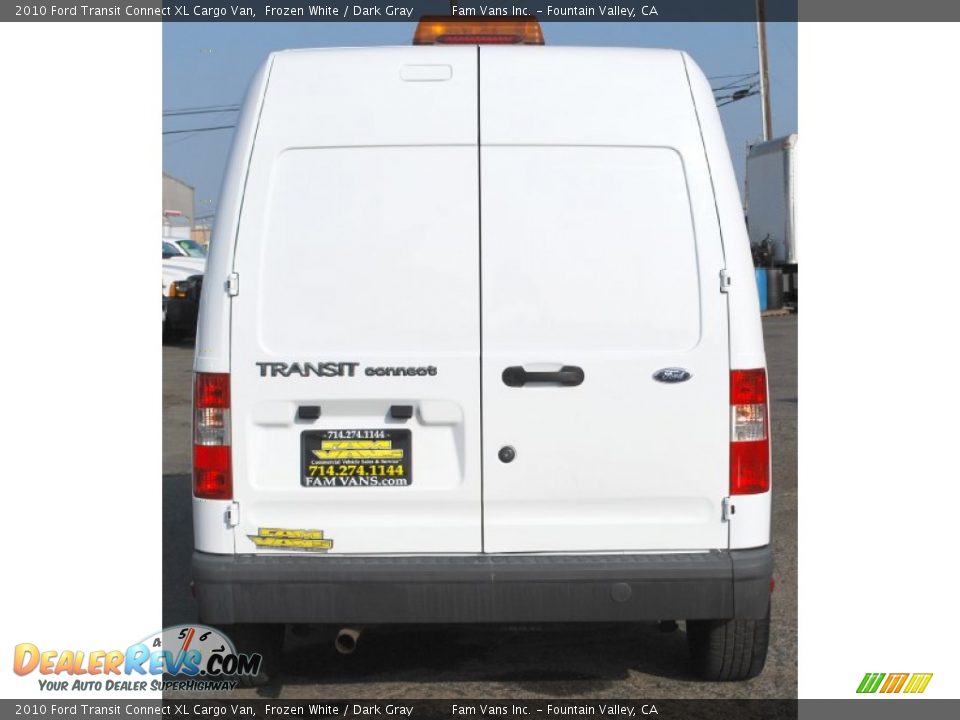 2010 Ford Transit Connect XL Cargo Van Frozen White / Dark Gray Photo #5