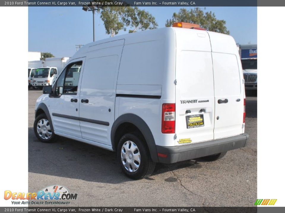 2010 Ford Transit Connect XL Cargo Van Frozen White / Dark Gray Photo #7