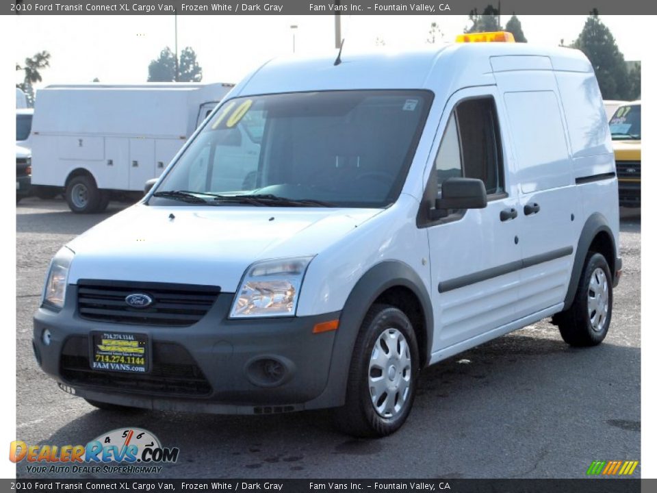 2010 Ford Transit Connect XL Cargo Van Frozen White / Dark Gray Photo #9