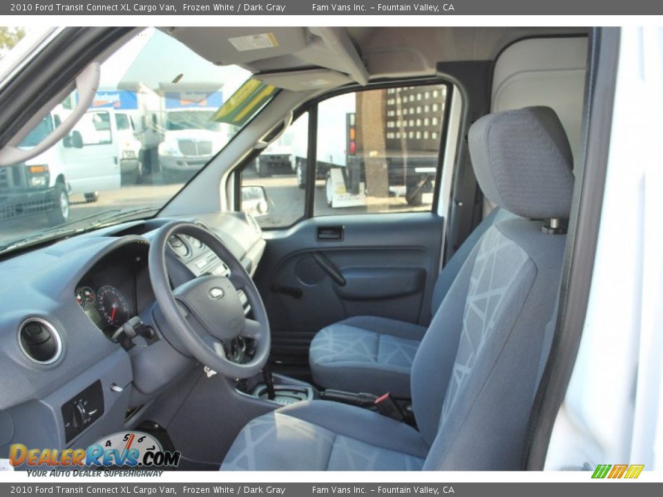 2010 Ford Transit Connect XL Cargo Van Frozen White / Dark Gray Photo #12