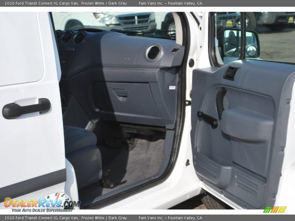 2010 Ford Transit Connect XL Cargo Van Frozen White / Dark Gray Photo #17