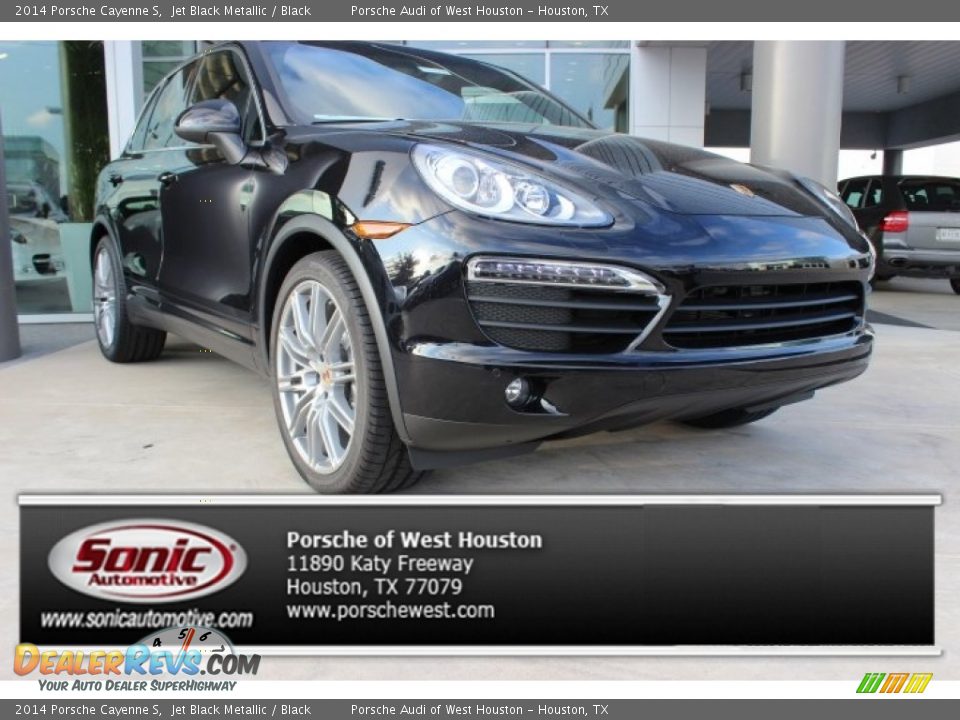 2014 Porsche Cayenne S Jet Black Metallic / Black Photo #1