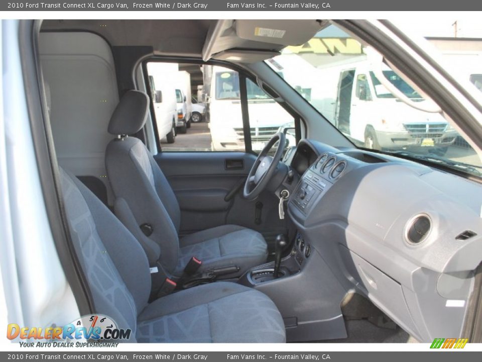 2010 Ford Transit Connect XL Cargo Van Frozen White / Dark Gray Photo #18