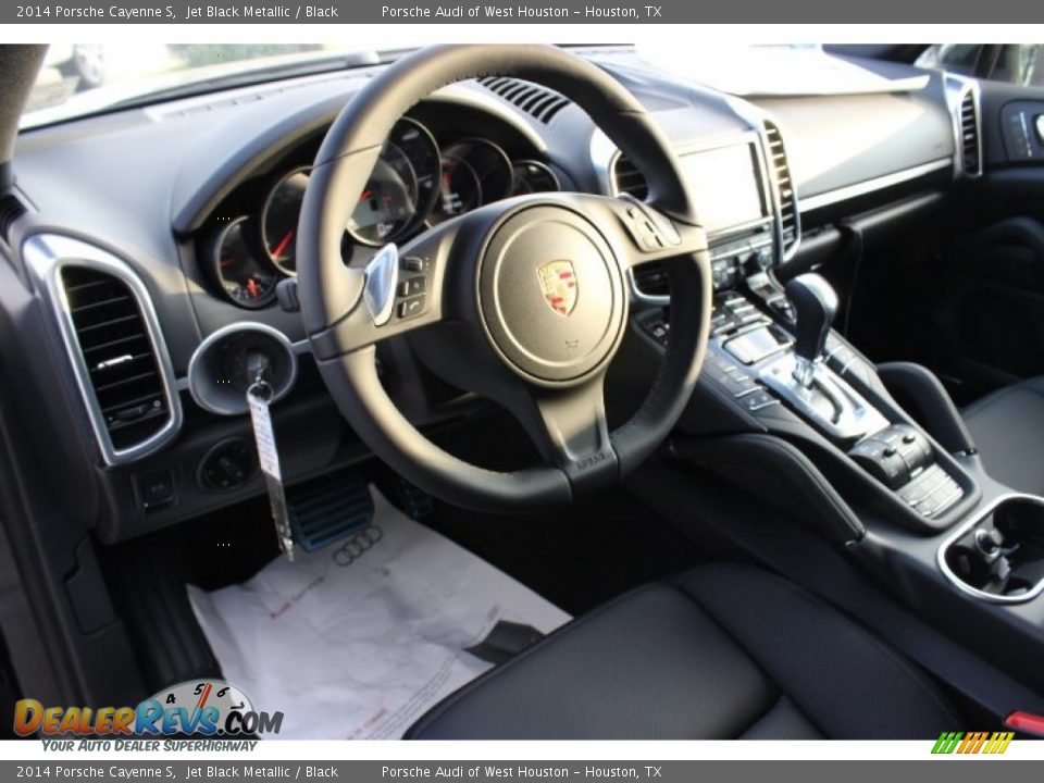 2014 Porsche Cayenne S Jet Black Metallic / Black Photo #13