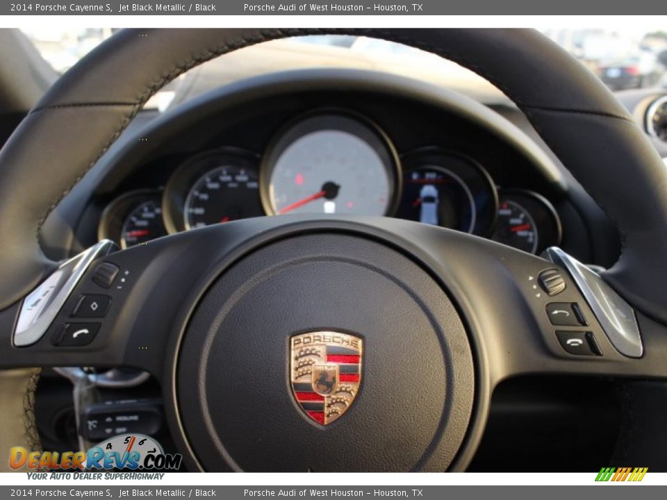 2014 Porsche Cayenne S Jet Black Metallic / Black Photo #28