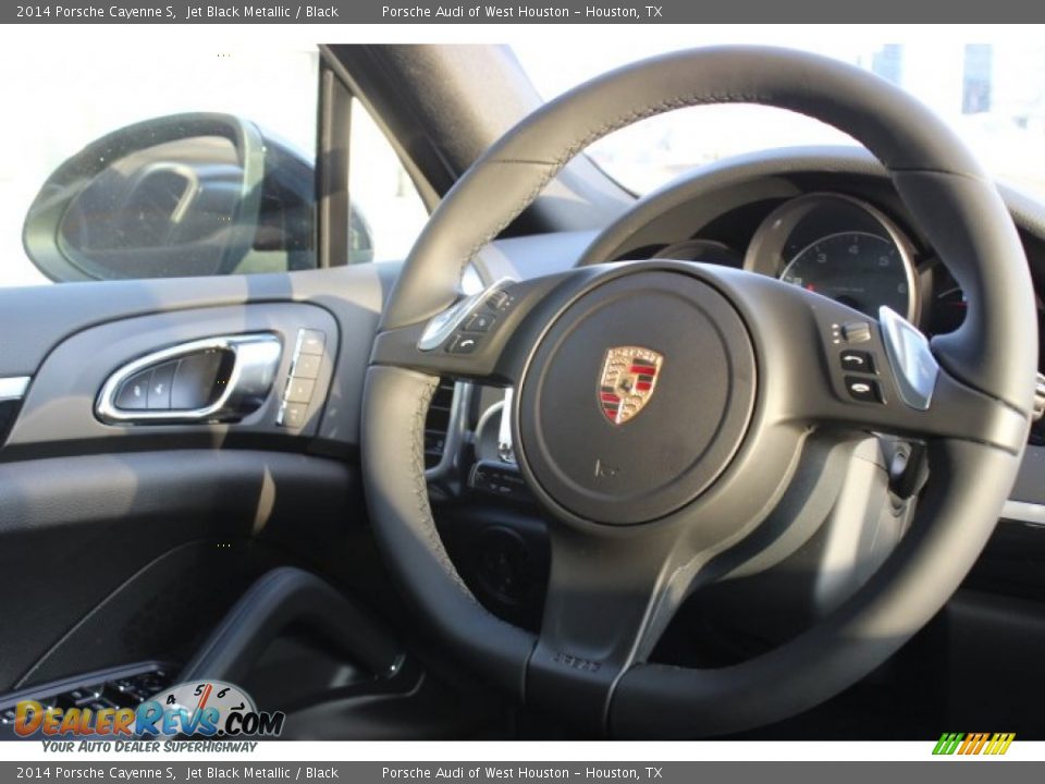 2014 Porsche Cayenne S Jet Black Metallic / Black Photo #35