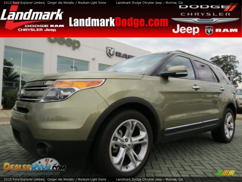 2013 Ford Explorer Limited Ginger Ale Metallic / Medium Light Stone Photo #1