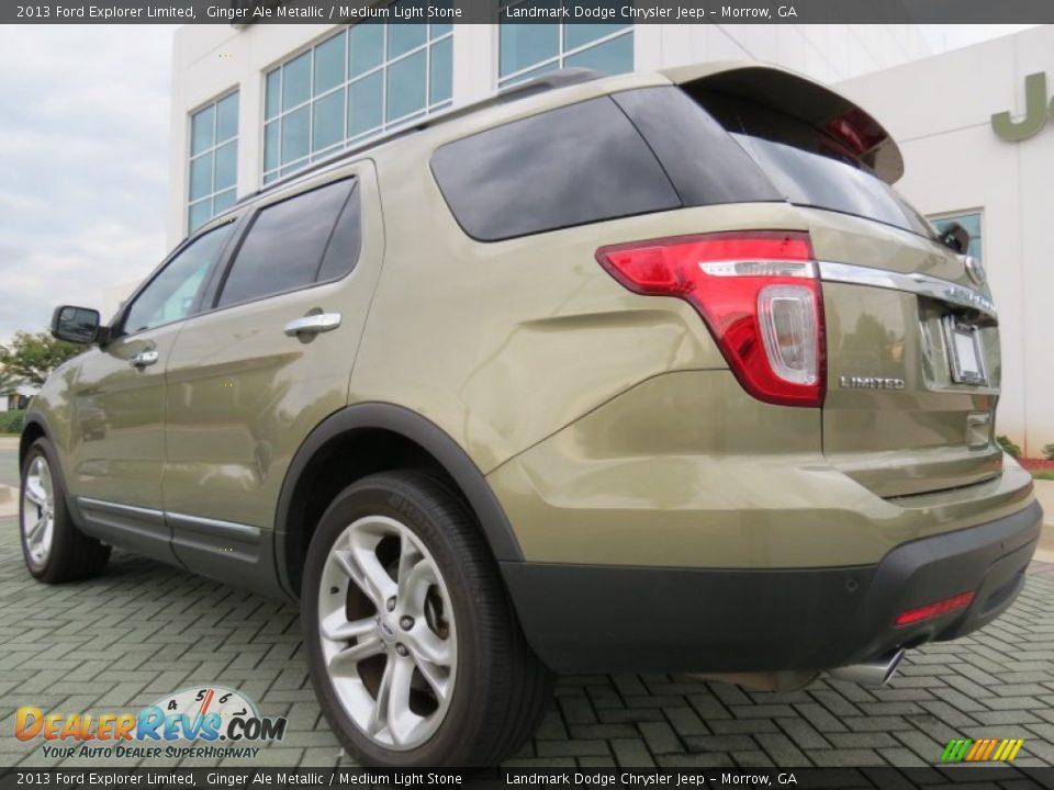 2013 Ford Explorer Limited Ginger Ale Metallic / Medium Light Stone Photo #3