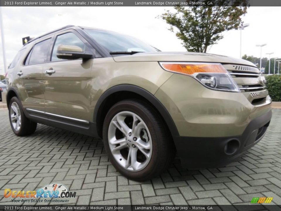 2013 Ford Explorer Limited Ginger Ale Metallic / Medium Light Stone Photo #7