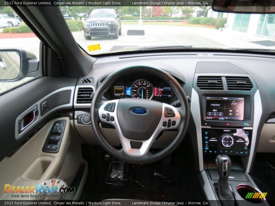 2013 Ford Explorer Limited Ginger Ale Metallic / Medium Light Stone Photo #27