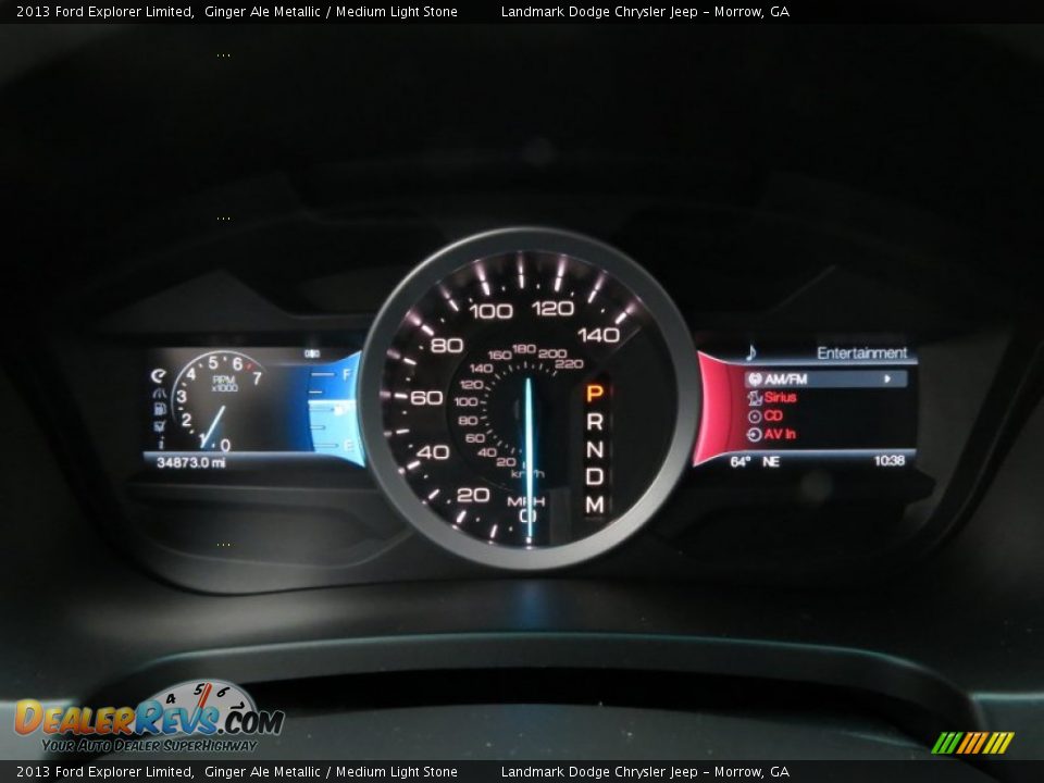 2013 Ford Explorer Limited Ginger Ale Metallic / Medium Light Stone Photo #28