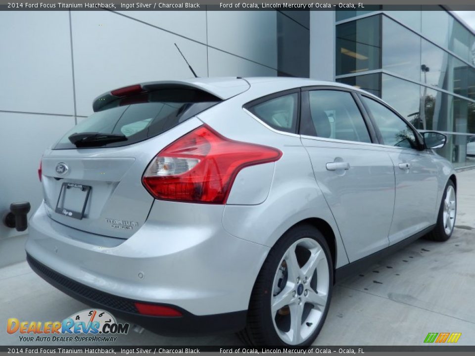 Ingot Silver 2014 Ford Focus Titanium Hatchback Photo #2