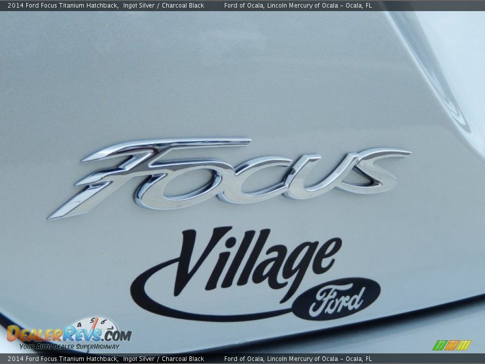 2014 Ford Focus Titanium Hatchback Ingot Silver / Charcoal Black Photo #4