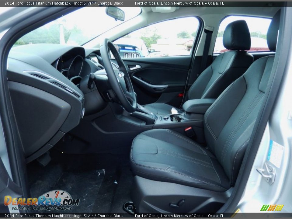 Charcoal Black Interior - 2014 Ford Focus Titanium Hatchback Photo #6