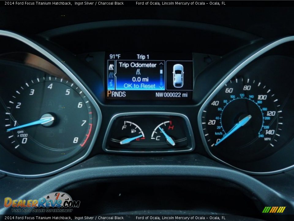 2014 Ford Focus Titanium Hatchback Gauges Photo #9