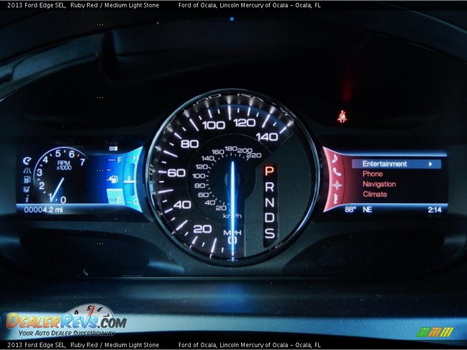 2013 Ford Edge SEL Ruby Red / Medium Light Stone Photo #9