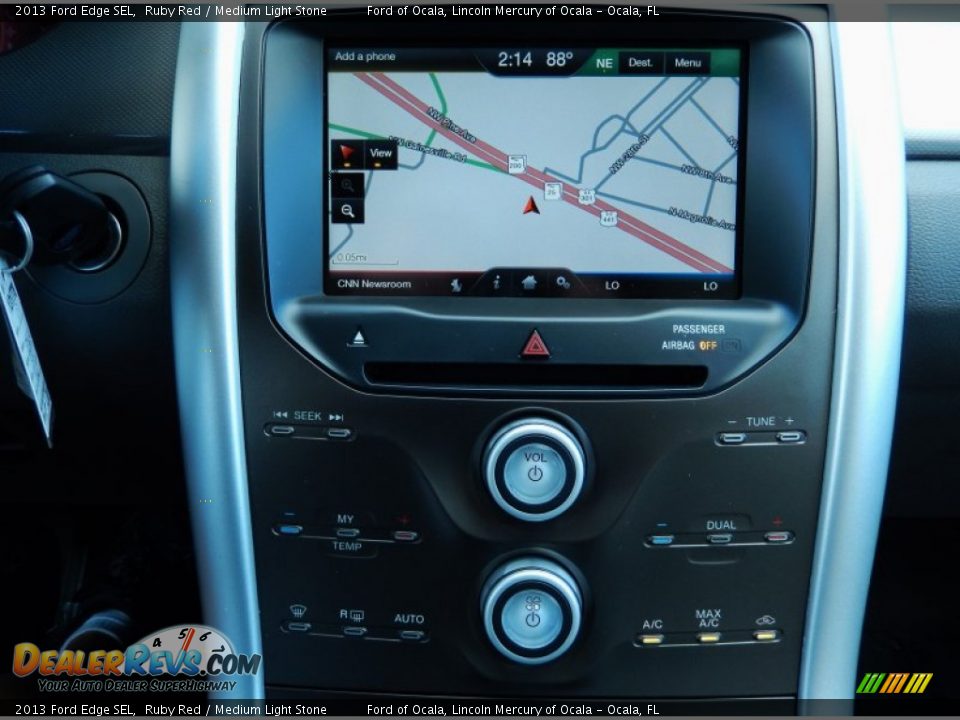 2013 Ford Edge SEL Ruby Red / Medium Light Stone Photo #10