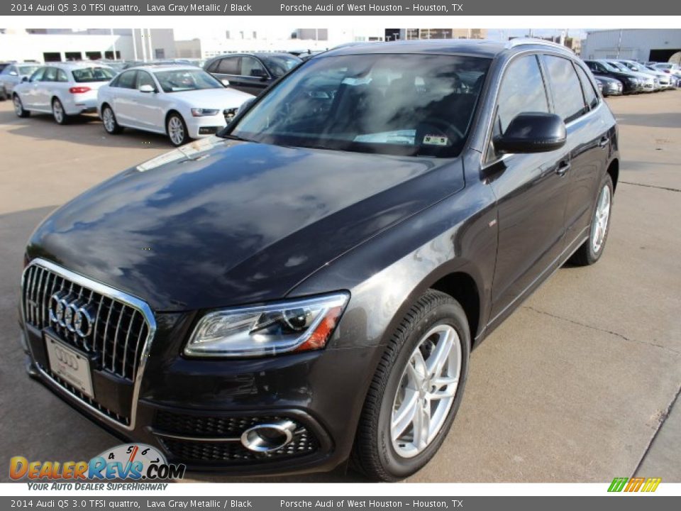 2014 Audi Q5 3.0 TFSI quattro Lava Gray Metallic / Black Photo #3