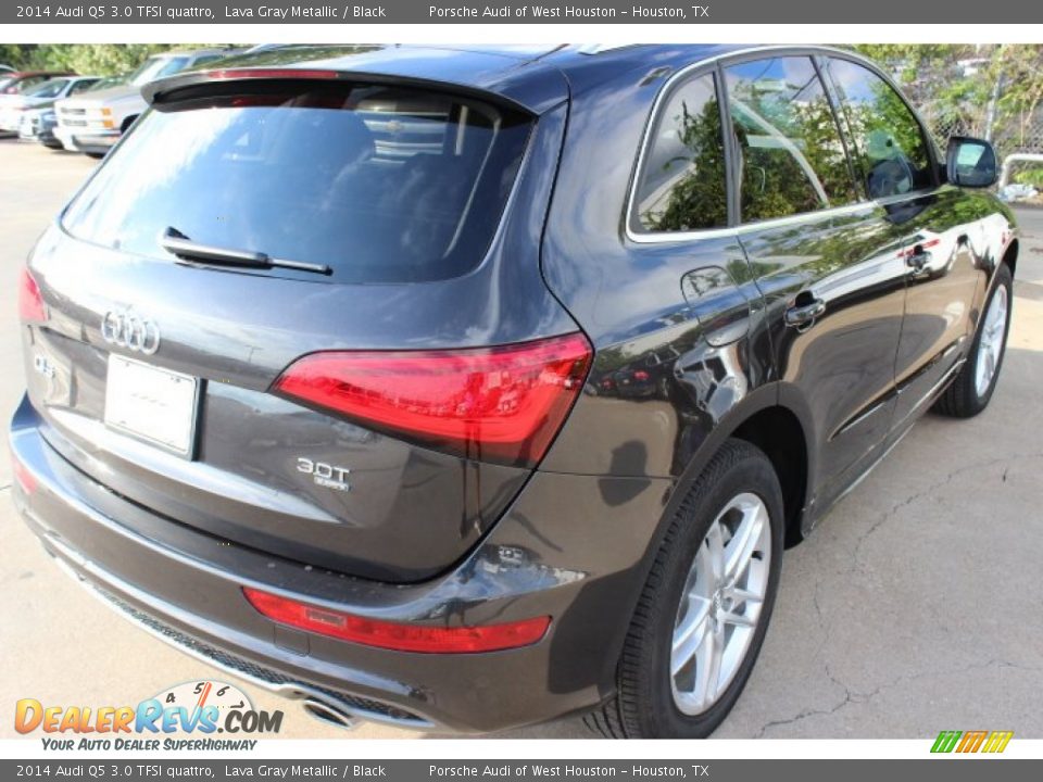 2014 Audi Q5 3.0 TFSI quattro Lava Gray Metallic / Black Photo #7