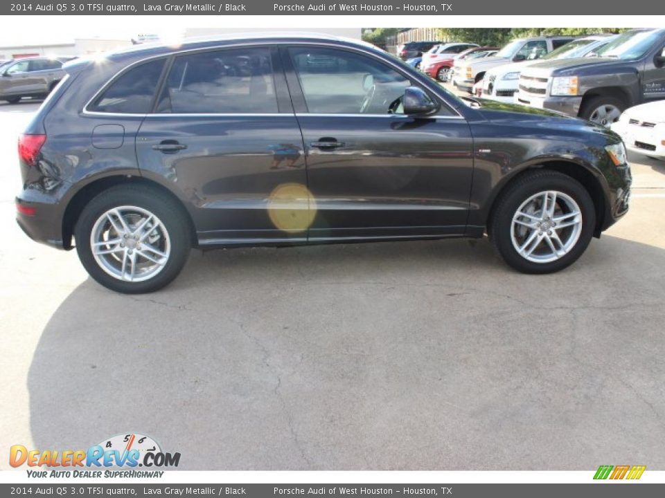 2014 Audi Q5 3.0 TFSI quattro Lava Gray Metallic / Black Photo #8