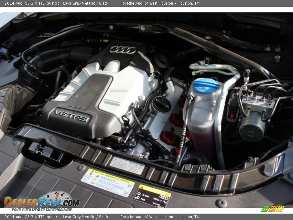 2014 Audi Q5 3.0 TFSI quattro Lava Gray Metallic / Black Photo #35